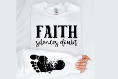 Faith silences doubt Sleeve Svg Design Product Image 3