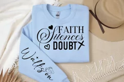 Faith Silences Doubt Sleeve SVG, Christian SVG Design Product Image 2