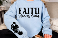 Faith silences doubt Sleeve Svg Design Product Image 2