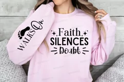 Faith Silences Doubt Sleeve SVG, Christian SVG Design Product Image 2