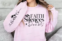 Faith Silences Doubt Sleeve SVG, Christian SVG Design Product Image 2