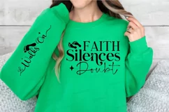 Faith Silences Doubt Sleeve SVG, Christian SVG Design Product Image 3