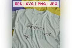 Walk by FAITH not by SIGHT Faith Quote Stickers Product Image 2