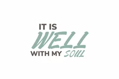 IT IS WELL WITH MY SOUL Faith Quote Stickers Product Image 3