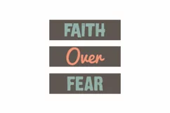 FAITH Oven FEAR Faith Quote Stickers Product Image 3