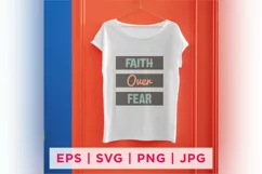 FAITH Oven FEAR Faith Quote Stickers Product Image 2