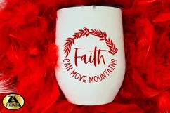 Faith SVG Christian Quote SVG Faith Can Move Mountains SVG Product Image 7