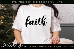 FAITH SVG Christian Quote SVG Jesus Cross Hope Bible Verse Product Image 5