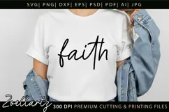 FAITH SVG Christian Quote SVG Jesus Cross Hope Bible Verse Product Image 4