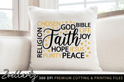 Faith Word Cloud SVG Jesus Bible Chosen Christian Subway Art Product Image 2