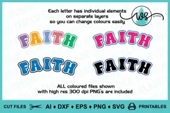 Faith SVG, Faith Cut File, Positive Quote, Inspirational Product Image 2