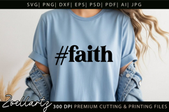 Jesus Faith Christian Quote SVG Cut Files Bible Cross SVG Product Image 5
