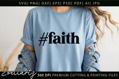 Jesus Faith Christian Quote SVG Cut Files Bible Cross SVG Product Image 5