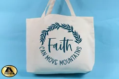 Faith SVG Christian Quote SVG Faith Can Move Mountains SVG Product Image 2