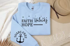 Faith Unlocks Hope Sleeve SVG, Christian Sleeve SVG Product Image 2