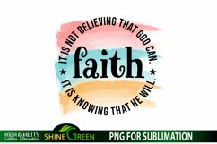 faith quote t-shirt design by shine green art