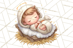 Nativity Scene PNG Clipart, Christian Christmas Art Product Image 3