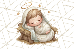 Nativity Scene PNG Clipart, Christian Christmas Art Product Image 2