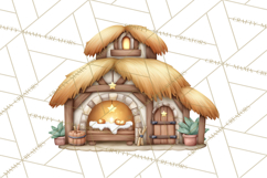 Nativity Scene PNG Clipart, Christian Christmas Art Product Image 4