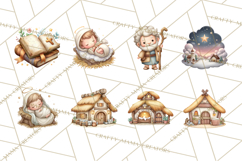 Nativity Scene PNG Clipart, Christian Christmas Art Product Image 5