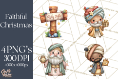 Nativity Scene PNG Clipart, Christian Christmas Art Product Image 1