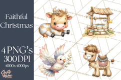 Nativity Scene PNG Clipart, Christian Christmas Art Product Image 1