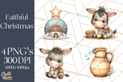Nativity Scene PNG Clipart, Christian Christmas Art Product Image 1