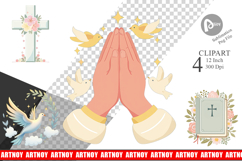 Faithful Pastels Clipart Product Image 1