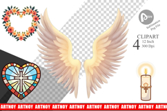 Faithful Pastels Clipart Product Image 1