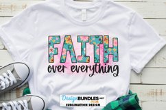 Faith Over Everything Sublimation Design PNG | Christian PNG Product Image 1