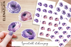 Floral Stickers | Flowers Sticker | Elegant Flowers PNG Product Image 1