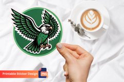 Cute Falcon Sticker, Animal Sticker, Bird Sticker Product Image 1