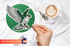 Cute Falcon Sticker, Animal Sticker, Bird Sticker Product Image 1