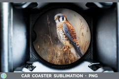 GorgeousFalcon Sunset Car Coaster design.