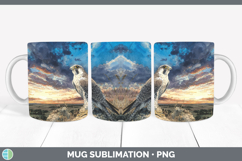 GorgeousFalcon Sunset Mug Wrap design.