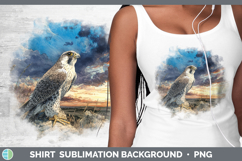 GorgeousFalcon Sunset Shirt design.