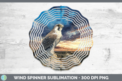 GorgeousFalcon Sunset Wind Spinner design.