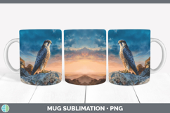 GorgeousFalcon Sunset Mug Wrap design.