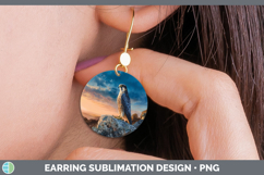 GorgeousFalcon Sunset Round Earrings design.