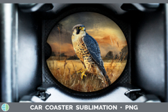 GorgeousFalcon Sunset Car Coaster design.
