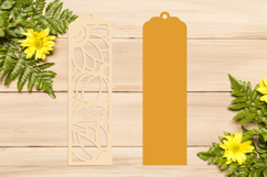 3d Layered fall gnome, Pumpkin bookmark Shadow box Laser cut Product Image 4