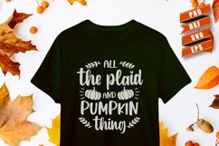 Fall &amp; pumpkin SVG quotes | All the plaid pumpkin thing Product Image 1