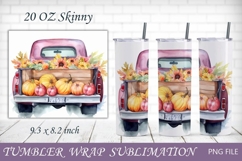 Fall 20 oz tumbler wrap Autumn png sublimation Product Image 6