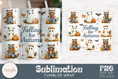 Sublimation tumbler fall designs being used as a trendy Fall tumbler wrap print