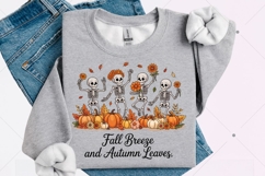 Fall PNG,Fall Breeze and Autumn Leaves,Skeleton png Product Image 9