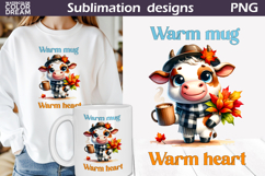 Fall Animals Coffee Bundle | Autumn Quotes Clipart Product Image 11