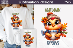 Fall Animals Coffee Bundle | Autumn Quotes Clipart Product Image 13