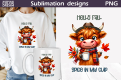 Fall Animals Coffee Bundle | Autumn Quotes Clipart Product Image 15