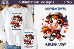 Fall Animals Coffee Bundle | Autumn Quotes Clipart Product Image 20