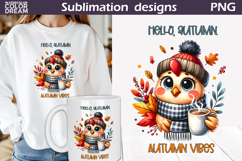 Fall Animals Coffee Bundle | Autumn Quotes Clipart Product Image 3
